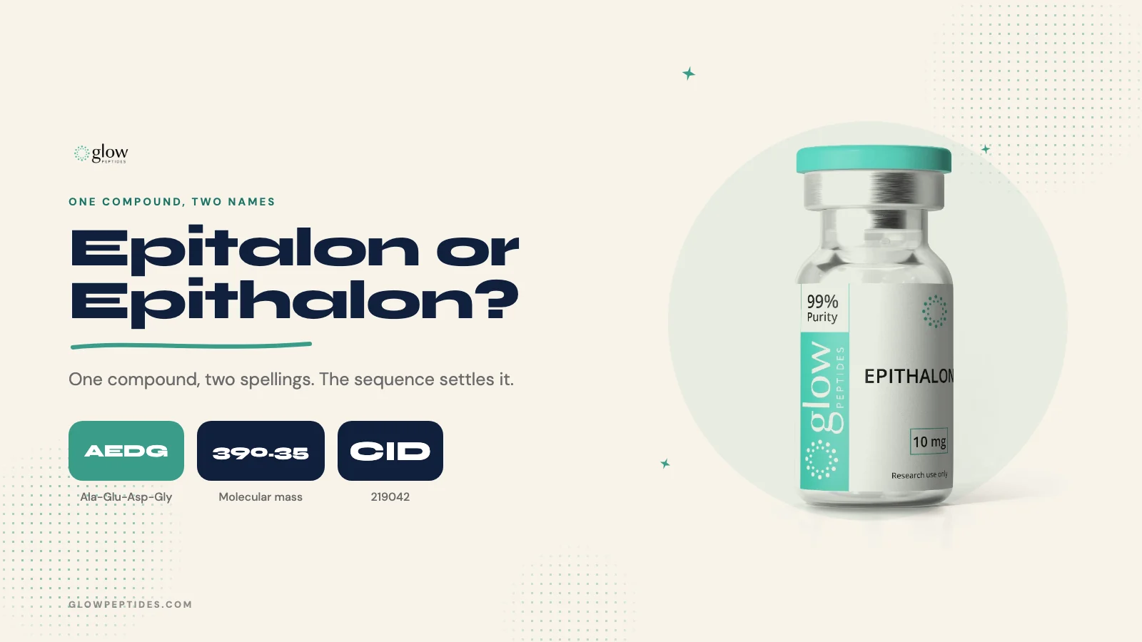 Epitalon Peptide or Epithalon: One Compound, Two Names