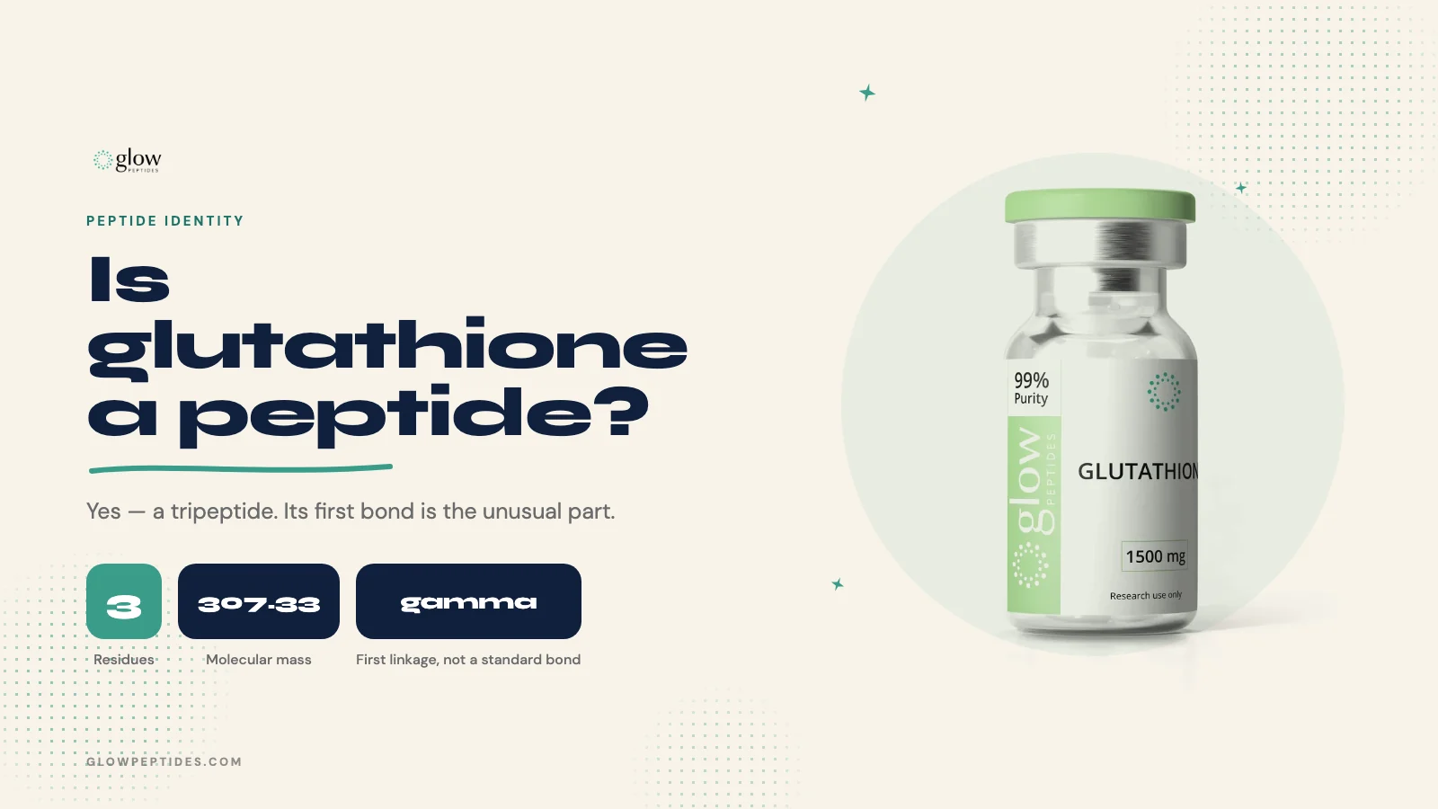 Is Glutathione a Peptide? Yes, With One Unusual Bond